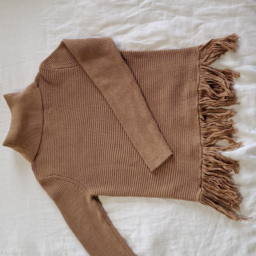 Boho Thick Knit Turtleneck Sweater | Michael Kors| Women's Small (S) | NWT